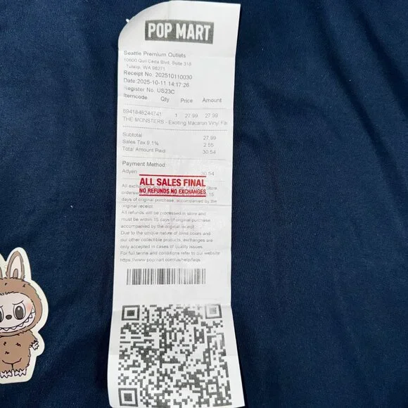 LABUBU - Exciting Macaron - TOFFEE from POP MART [Open Box] - Picture 7 of 7